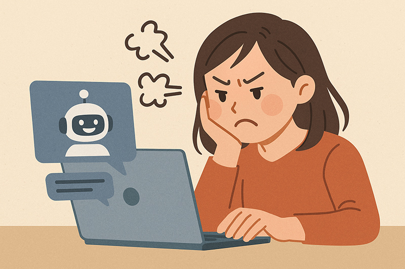 ChatGPT 返答にイラッとした理由